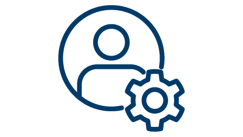 A blue Bosch Professional cordless nailer on a workbench with accessories.